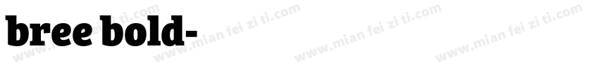 bree bold字体转换